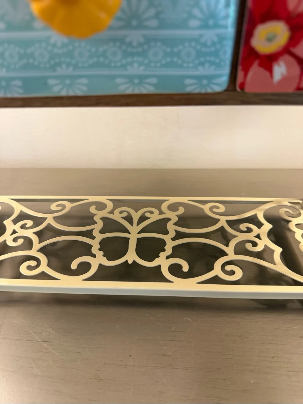 The Pioneer Woman Flea Market 3-Drawer Stand Coffee Tea Storage Mug Rack